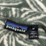 Made In USA Patagonia Floral Fleece - Medium Green Polyester