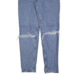 LEVI'S 550 Tapered Womens Jeans Blue Relaxed Denim Medium W28 L32 Distressed