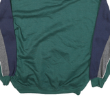 BUGLE BOY Mens Blue & Green Colourblock Pullover Sweatshirt M Cotton Blend
