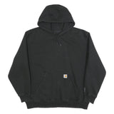 CARHARTT Mens Black Hoodie 2XL Cotton Blend Pullover Workwear Casual