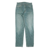 THE ORIGINAL Womens Jeans Blue Regular Straight Denim Light W28 L32 Zip Cotton