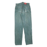 THE ORIGINAL Womens Jeans Blue Regular Straight Denim Light W28 L32 Zip Cotton