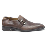 LOUIS VUITTON Mens Classic Brown Leather Dress Shoes UK 6.5 Comfortable Elegant