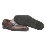 LOUIS VUITTON Mens Classic Brown Leather Dress Shoes UK 6.5 Comfortable Elegant