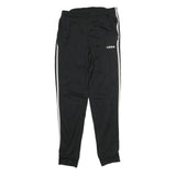 ADIDAS Mens Joggers Black White Slim Tapered S W28 L29 Three Stripes