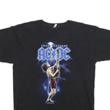 ALSTYLE Mens Black AC/DC Thunderstruck Graphic T-Shirt L Short Sleeve Crew Neck