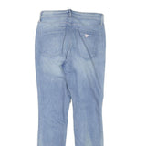 GUESS Womens Slim Light Blue Denim Jeans W28 L28 Stylish Zip Closure