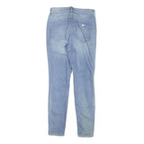 GUESS Womens Slim Light Blue Denim Jeans W28 L28 Stylish Zip Closure