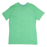 POLO RALPH LAUREN Mens Green Cotton T-Shirt XL Short Sleeve Crew Neck Classic