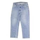 DICKIES Mens Regular Fit Blue Denim Jeans W32 L28 Button Closure Relaxed Cotton