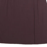 EMPORIO ARMANI Womens Maroon Straight Knee Length Cotton Blend Skirt S Classic