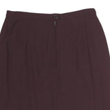 EMPORIO ARMANI Womens Maroon Straight Knee Length Cotton Blend Skirt S Classic