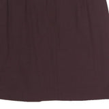 EMPORIO ARMANI Womens Maroon Straight Knee Length Cotton Blend Skirt S Classic