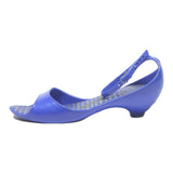 MELISSA Womens Low Heel Sandals Blue Synthetic UK 4 Elegant Summer Style