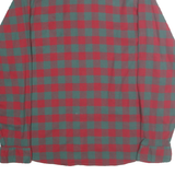 SOUTHERN PROPER Mens Red & Green Check Shirt 2XL Button-Down Collar Casual
