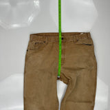 Dickies Carpenter Trousers - 36W 29L Brown Cotton