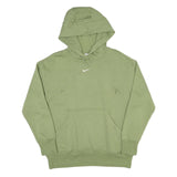 NIKE Mens Green Pullover Hoodie S S Hooded Sweatshirt Cotton Blend