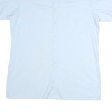 Mens Light Blue Cotton Plain Shirt M Classic Regular Fit Casual Button Shirt
