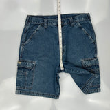 Wrangler Cargo Cargo Shorts - 34W 10L Blue Denim