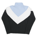 FILA Mens Blue & White & Black Quarter Zip Sweatshirt S Cotton Blend Sports