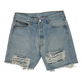 Levis Denim Shorts - 31W 10L Light Wash Denim