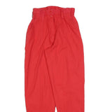 BEST AMERICAN CLOTHING Womens Red Regular Fit Straight Leg Trousers W28 L32