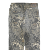 WRANGLER Mens Cotton Blend Green Trousers Regular Straight Fit W34 L30