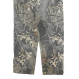 WRANGLER Mens Cotton Blend Green Trousers Regular Straight Fit W34 L30