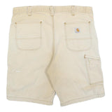 CARHARTT Mens Shorts Beige Relaxed Fit XL W38 Workwear Cotton Blend
