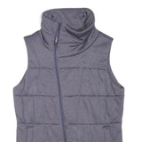 THE NORTH FACE Womens Grey Zip Up Sleeveless Puffer Jacket M Polyester Blend
