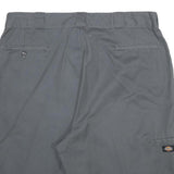 DICKIES Mens Grey Casual Shorts XL W40 Relaxed Fit Workwear Polyester Blend