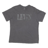 LEVI'S Mens Black Graphic T-Shirt M Short Sleeve Crew Neck Cotton Blend