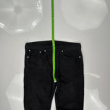 Levis Cord Trousers - 37″ Waist Black Cotton