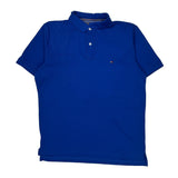 Tommy Hilfiger Polo Shirt - Large Blue Cotton