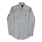 Polo By Ralph Lauren Striped Shirt - Medium Blue Cotton