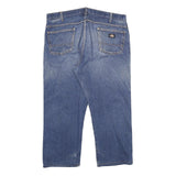 DICKIES Mens Relaxed Blue Denim Medium W40 L26 Cotton Jeans Zip Closure