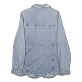 MARC CAIN Womens Blue Denim Jacket M Cotton Button Plain Classic Casual