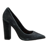 STEVE MADDEN Block Heels Black Suede Womens UK 5.5