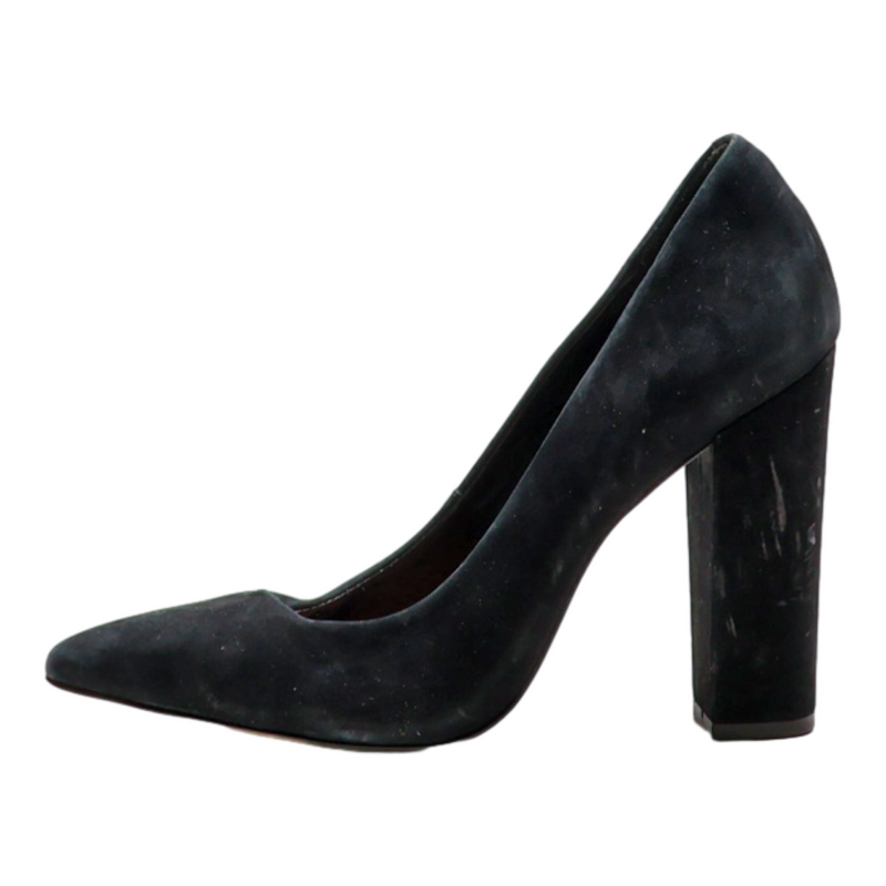 STEVE MADDEN Block Heels Black Suede Womens UK 5.5
