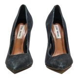 STEVE MADDEN Block Heels Black Suede Womens UK 5.5