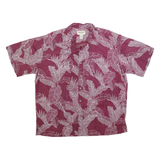 COOKE STREET Mens Red & White Hawaiian Shirt 2XL Cotton Blend Casual Summer