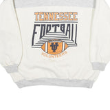 CASTAWAYS Mens White & Grey Tennessee Football Crew Neck L Sweatshirt Cotton