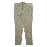 LEVI'S Womens Slim Slim Khaki Green Cotton Blend Trousers W32 L25 Comfortable