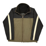 Nautica Striped Jacket - Medium Black Cotton Blend