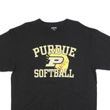 JANSPORT Mens Black Purdue Softball Graphic T-Shirt XL Crew Neck Short Sleeve