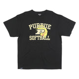 JANSPORT Mens Black Purdue Softball Graphic T-Shirt XL Crew Neck Short Sleeve