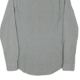 MICHAEL KORS Mens Grey & Black Cotton Blend Shirt XS Slim Fit Long Sleeve Button