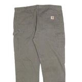 CARHARTT Mens Relaxed Casual Jeans Beige Cotton Blend Zip W40 L32 Workwear