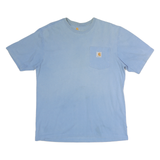 CARHARTT Mens Blue Pocket T-Shirt M Short Sleeve Crew Neck Classic Cotton