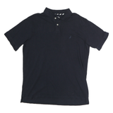 NAUTICA Mens Navy Blue Short Sleeve Plain XL Classic Cotton Polo Shirt